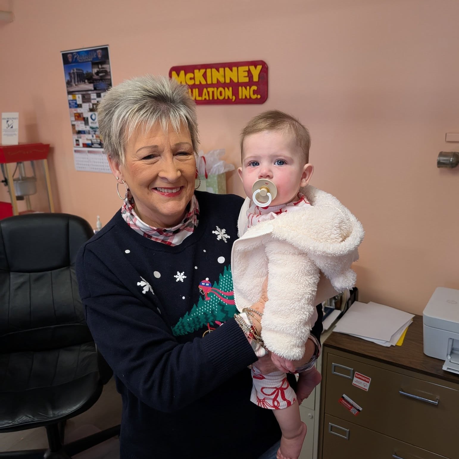 Baby and Grandma at McKinney Insulation Contractors NC VA